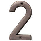 Hy-Ko Prestige Series 4 In. Oil Rubbed Bronze House Number Two Image 1