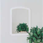 Erias Home Designs Macau 16 In. W. x 22 In. H. White Framed Wall Mirror Image 2