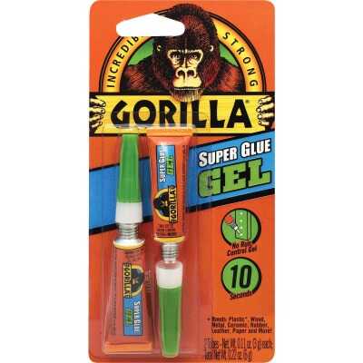Gorilla 0.11 Oz. Super Glue Gel (2-Pack)