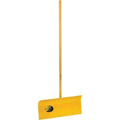 Yeoman 24 In. Aluminum Snow Pusher with 48 In. Wood Handle